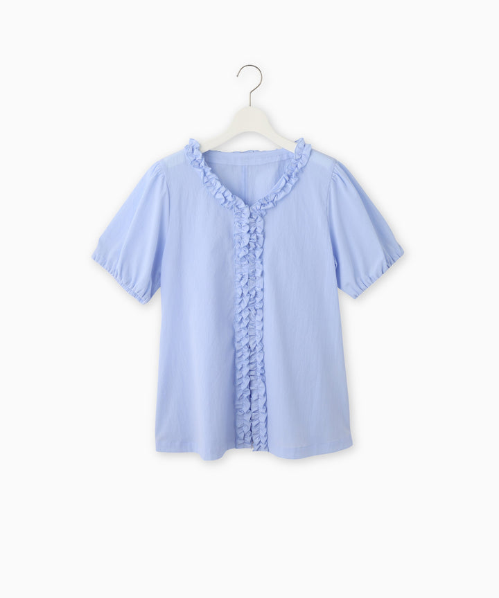 Gathered Frill Blouse