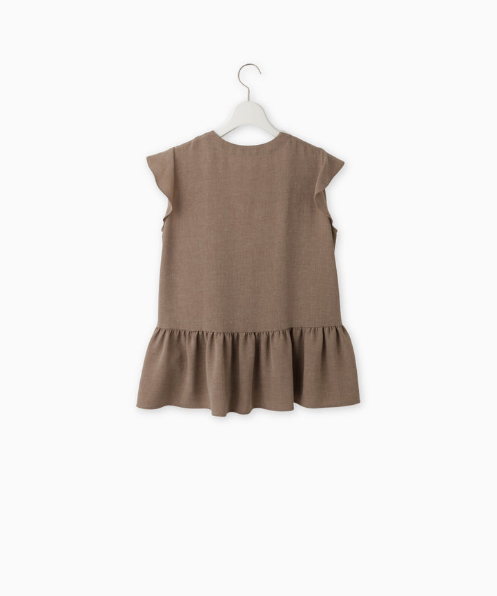 Tuck Frill Docking Blouse