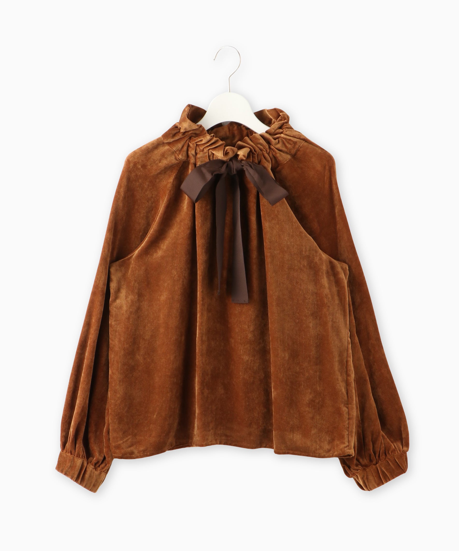 ベルベットリボンタイブラウス – FACE SANS FARD