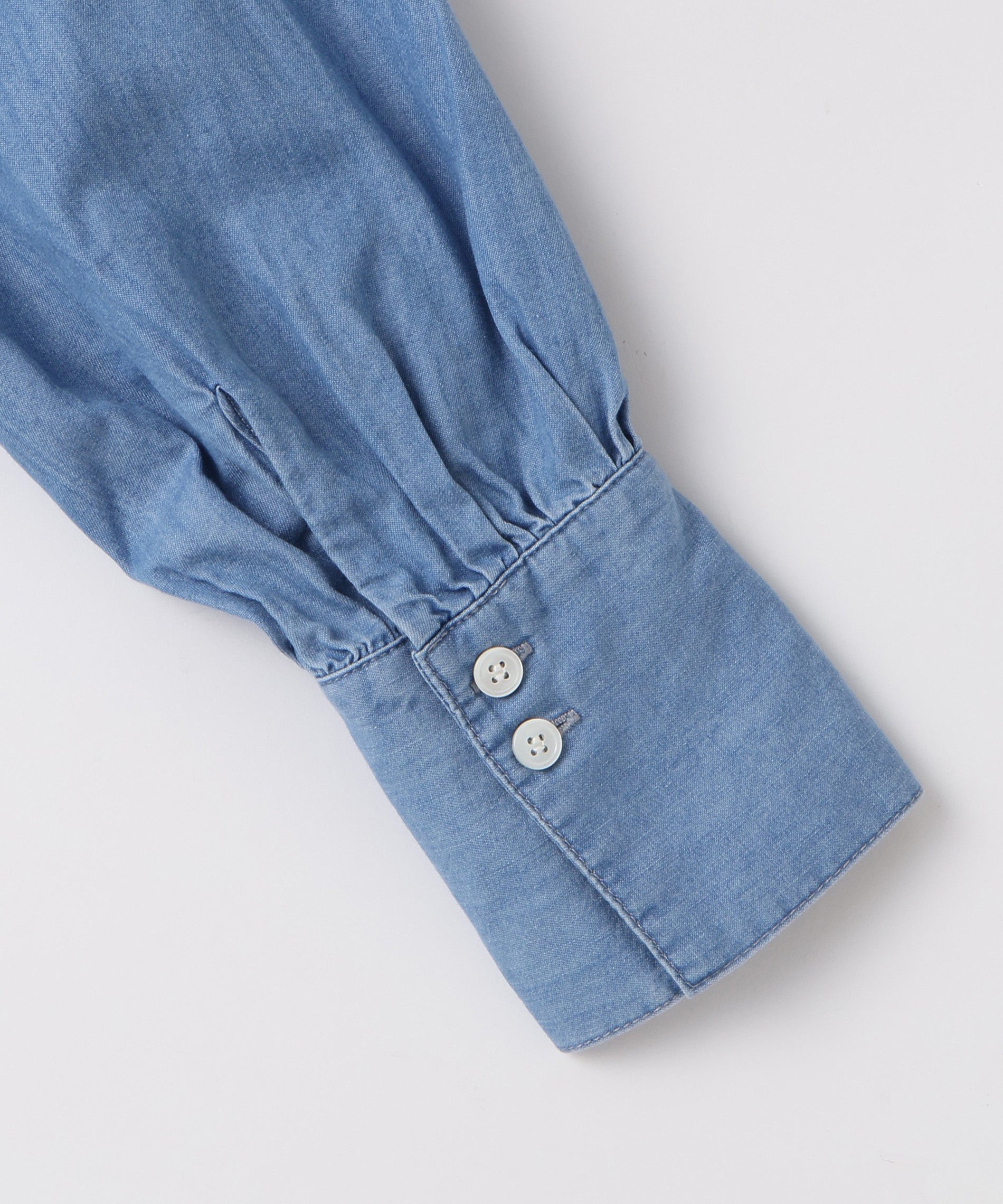 デニムアンドダンガリー　DENIMDUNGAREE デニムフリルブラウス　02 デニムアンドダンガリー DENIMDUNGAREE デニムフリルブラウス 02