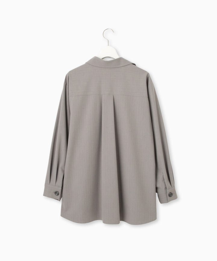 シンプルオーバーシャツ