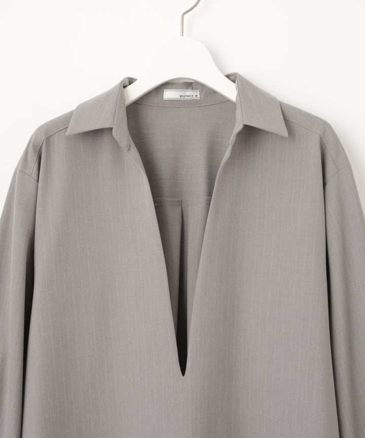 シンプルオーバーシャツ