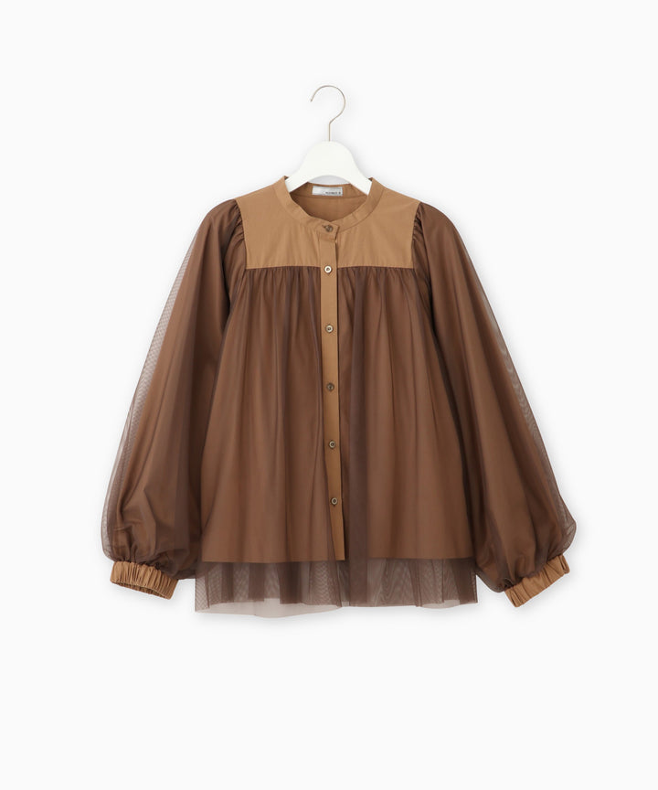 チュールドッキングブラウス