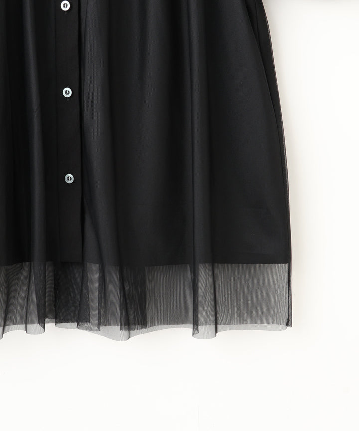 チュールドッキングブラウス