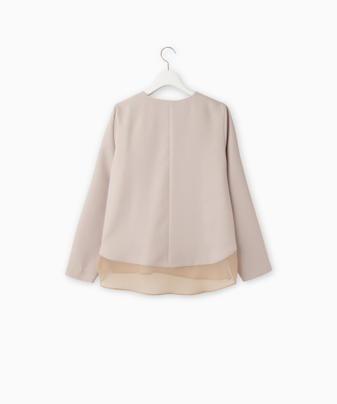パウダーツイルシアーレイヤードブラウス