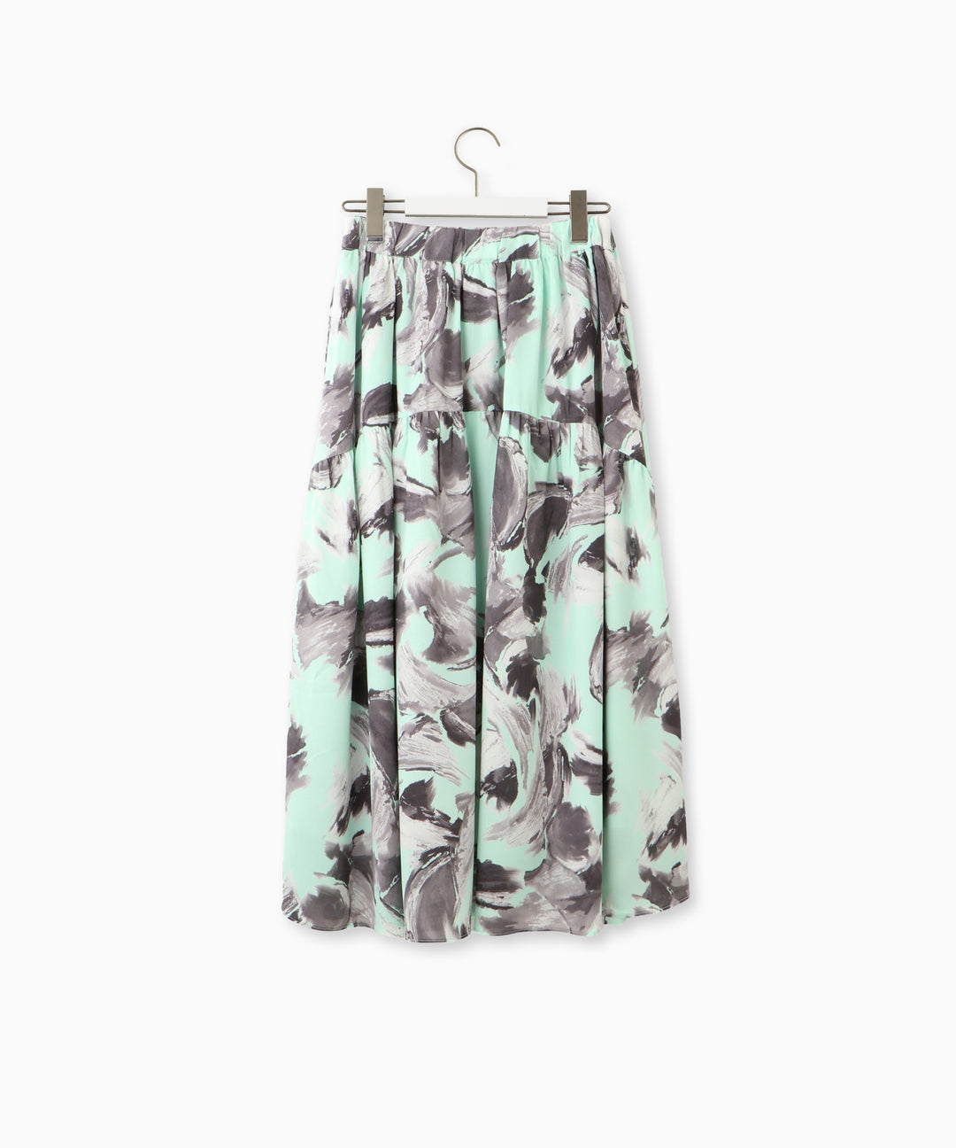 プリントティアードスカート