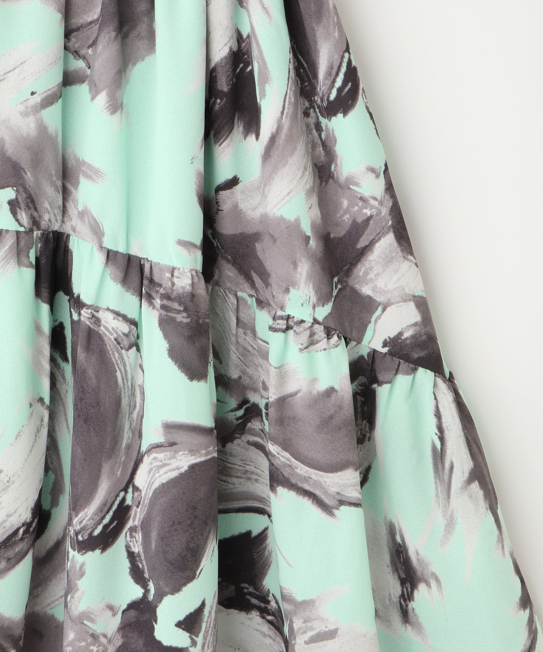 プリントティアードスカート