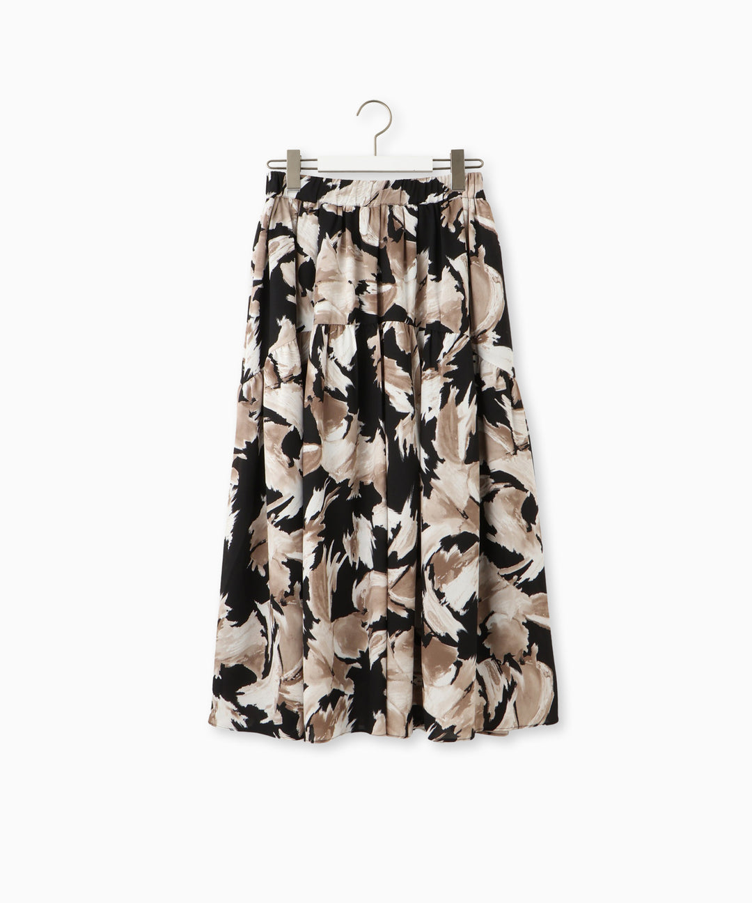 プリントティアードスカート
