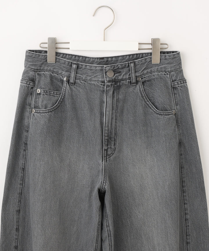 バレルシルエットデニムパンツ