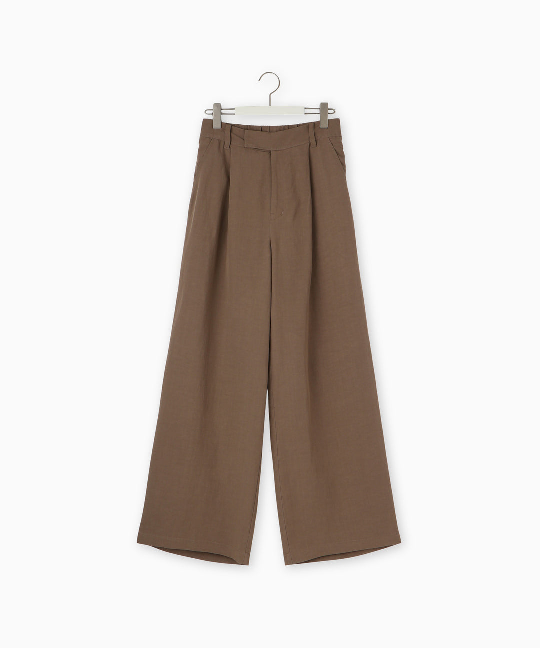 レーヨンリネンタックワイドパンツ