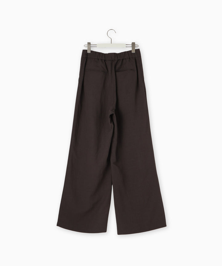 レーヨンリネンタックワイドパンツ