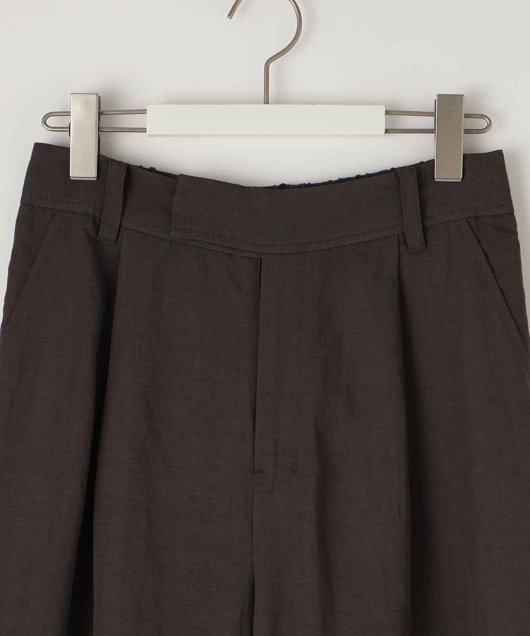 レーヨンリネンタックワイドパンツ