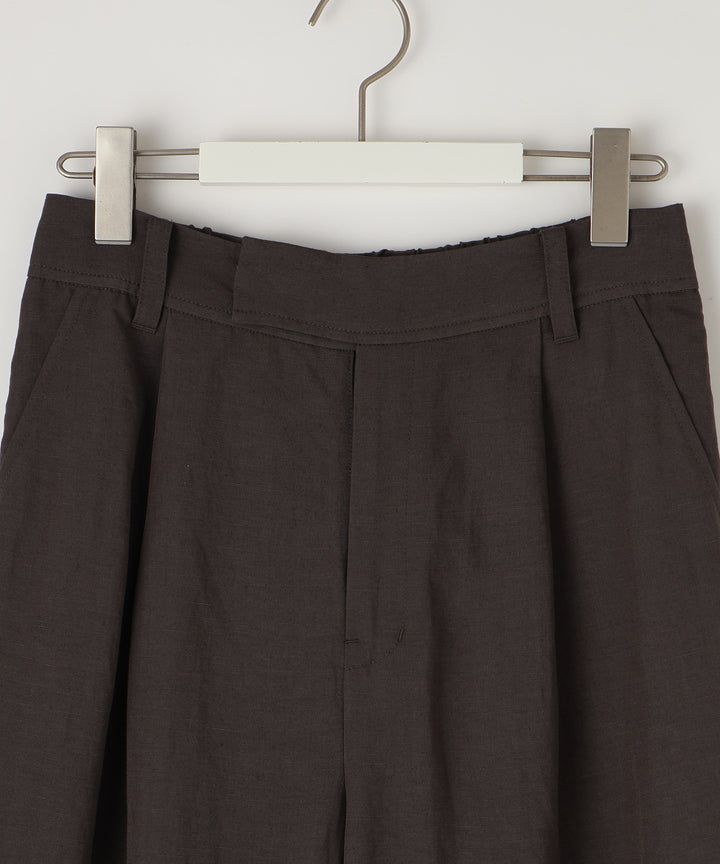 レーヨンリネンタックワイドパンツ