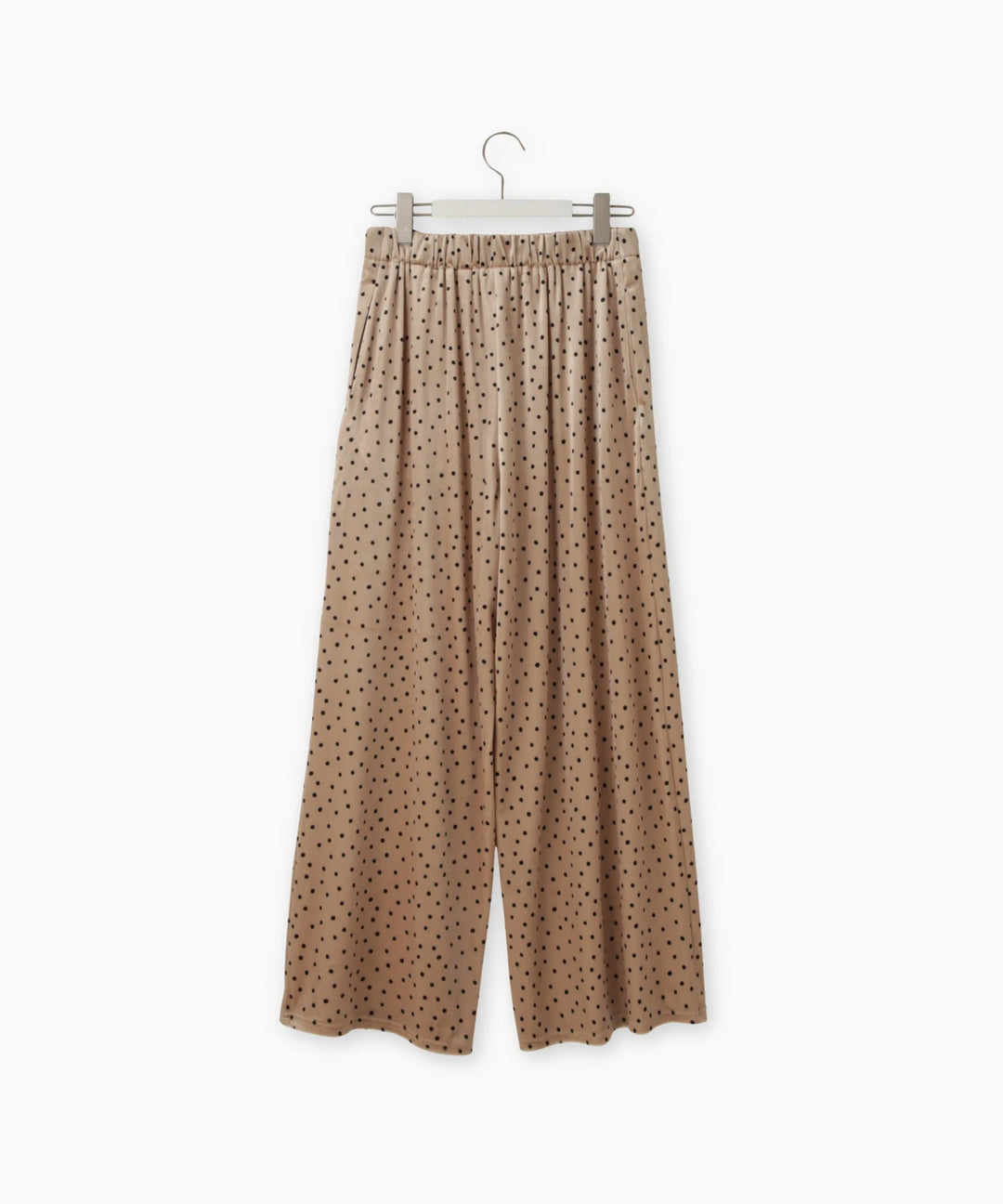 フラワーモチーフプリントベロアパンツ