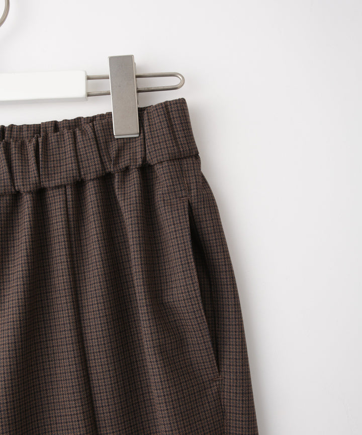 裏起毛クロップド丈フレアパンツ