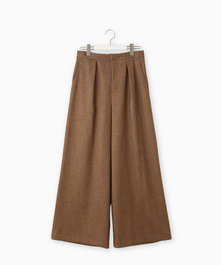 ウールライクワイドパンツ