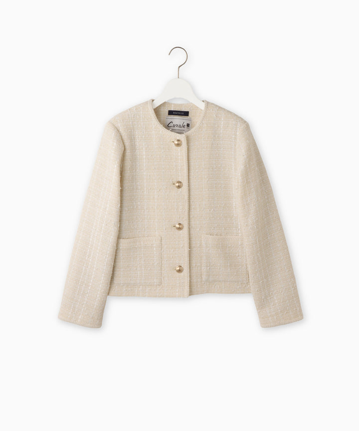 BEATRICEオリジナルツイードノーカラージャケット