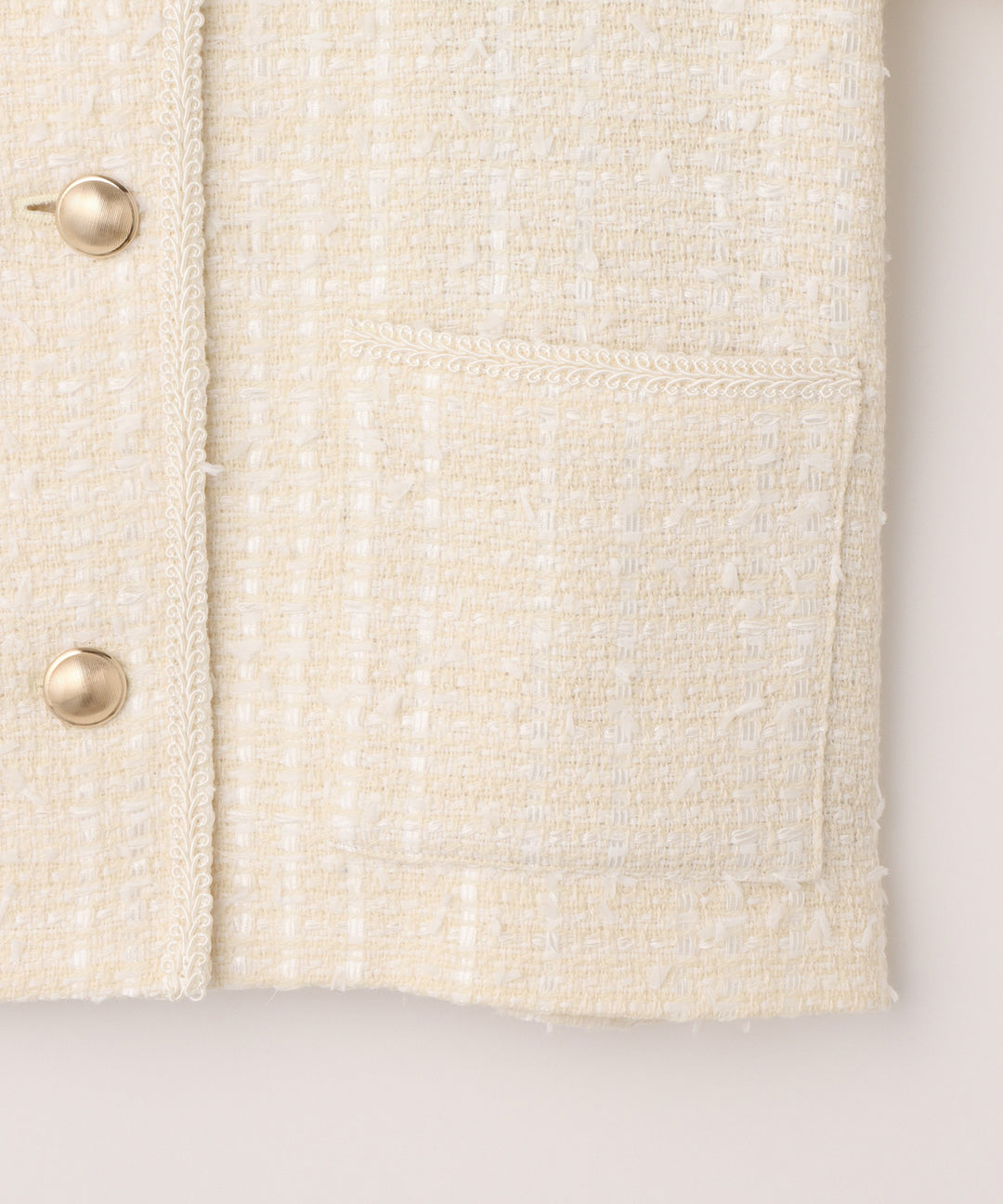 BEATRICEオリジナルツイードノーカラージャケット