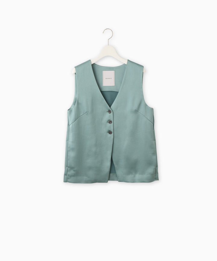 ヴィンテージサテンVネックベスト
