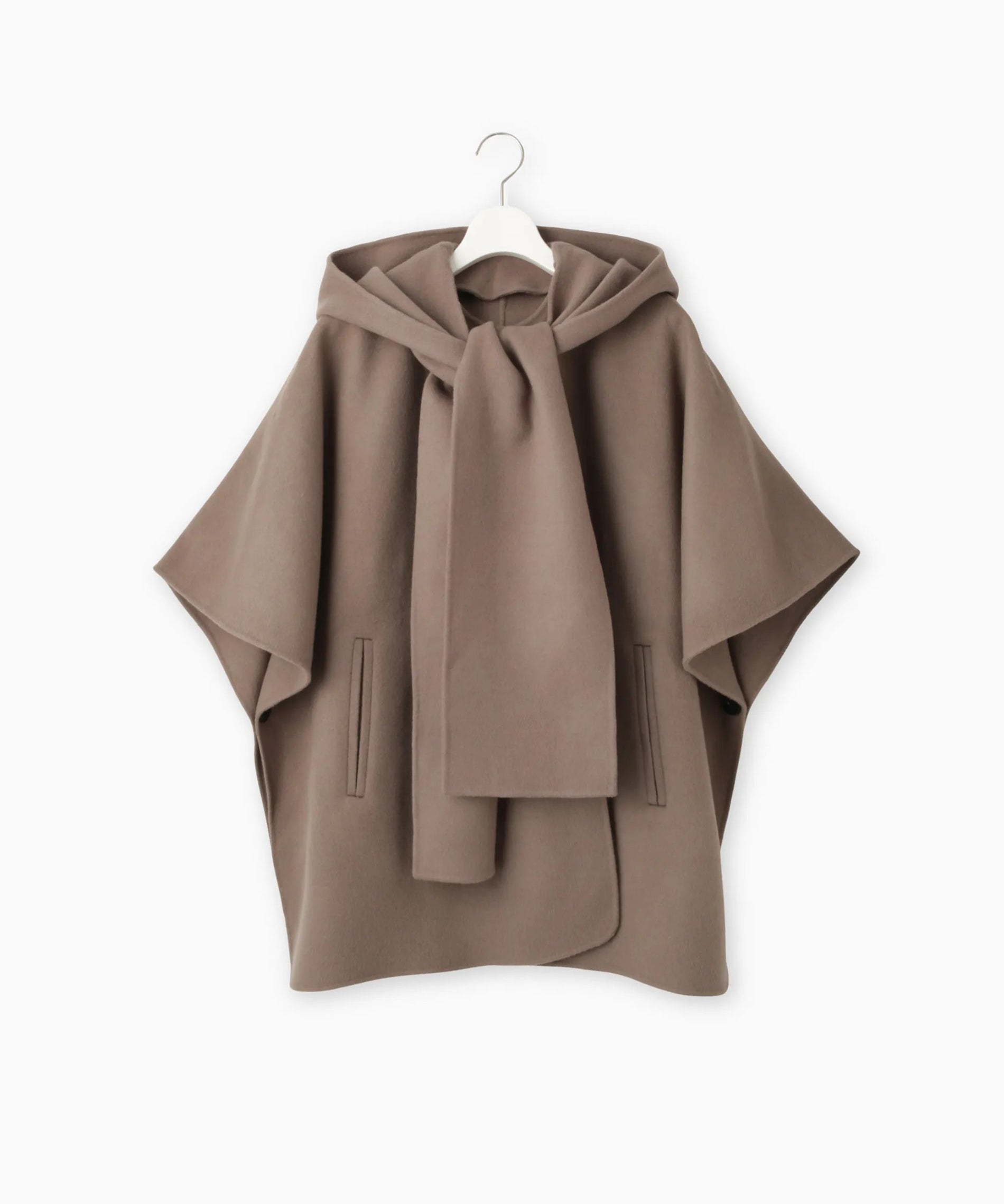 フードストール付きポンチョコート – FACE SANS FARD