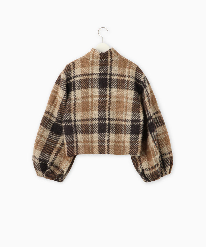 スタンドカラーショートブルゾン