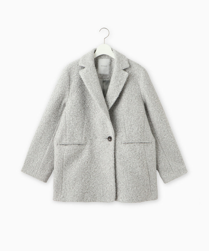 ループヤーンジャケットコート