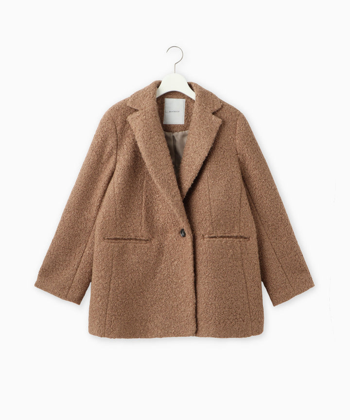 ループヤーンジャケットコート