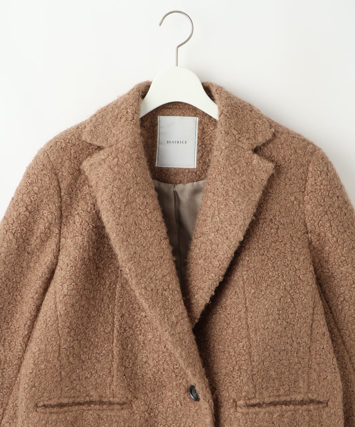 ループヤーンジャケットコート