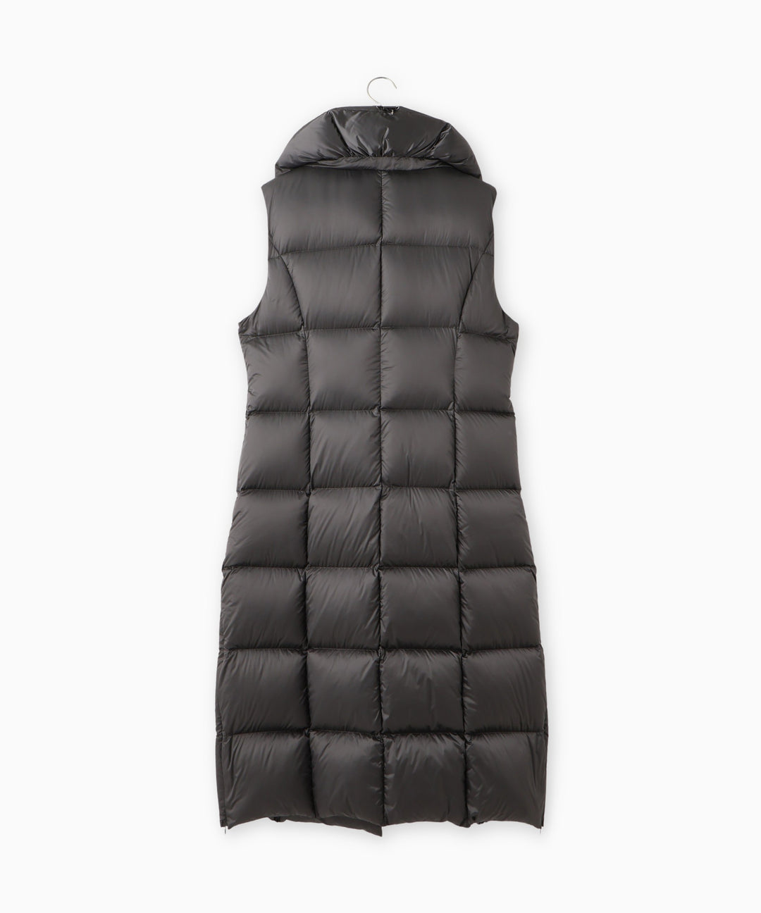ボリュームカラーロングダウンベスト