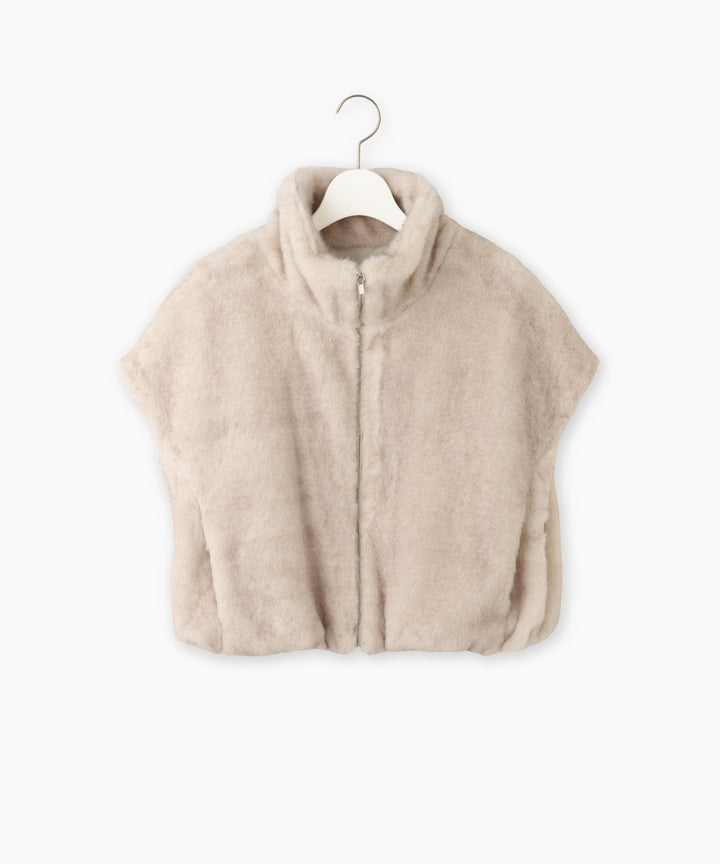 フェイクファーベスト