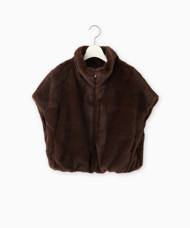 フェイクファーベスト