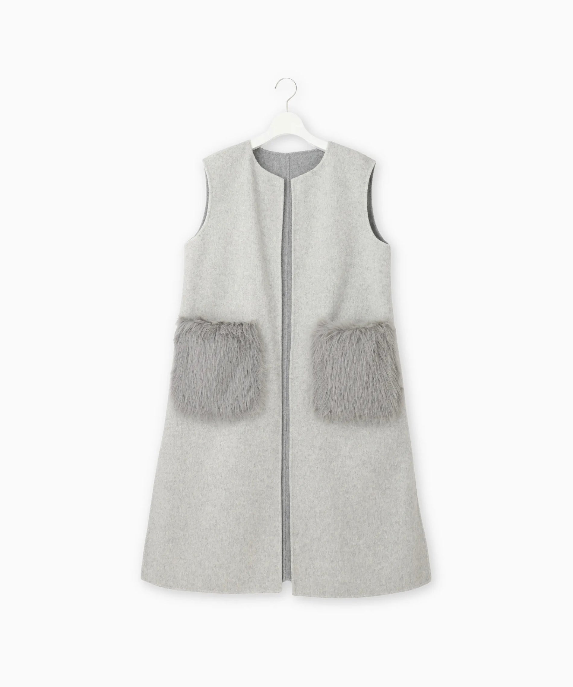 ファーポケットロングジレ – FACE SANS FARD