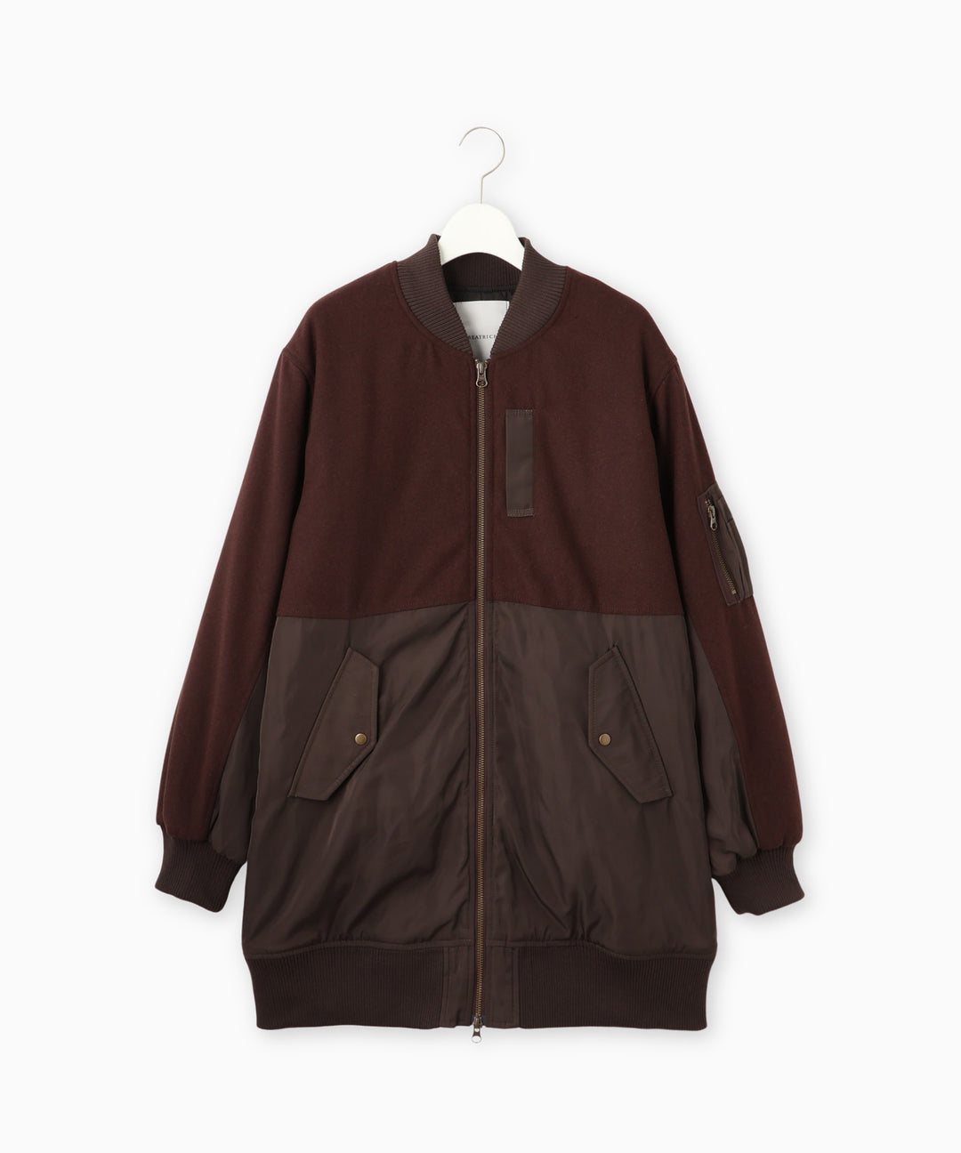 異素材ドッキングブルゾン