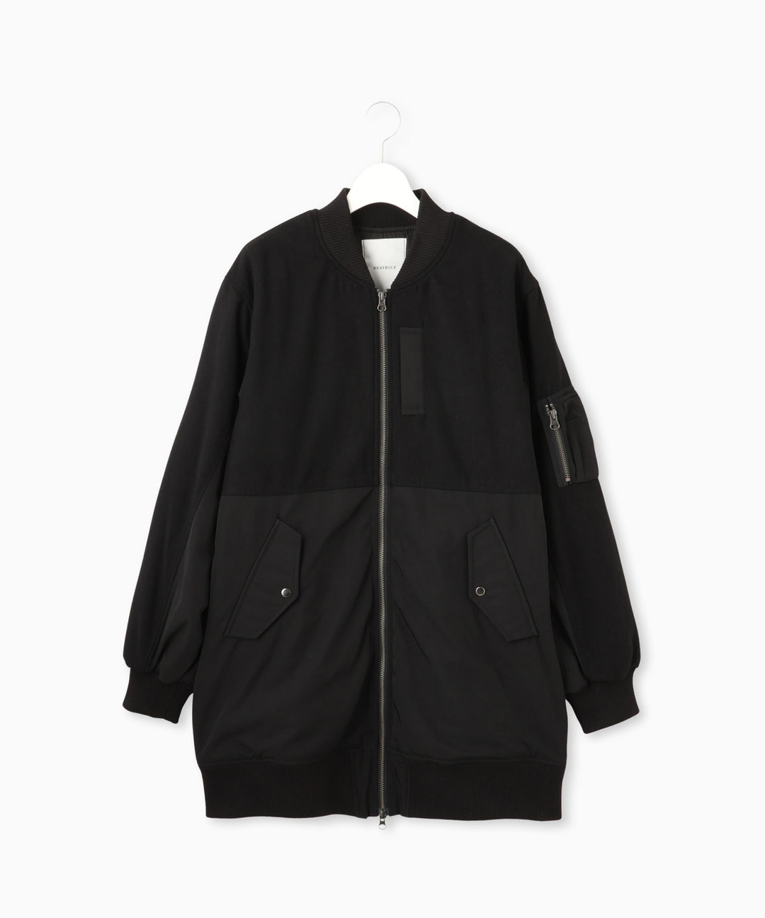 異素材ドッキングブルゾン