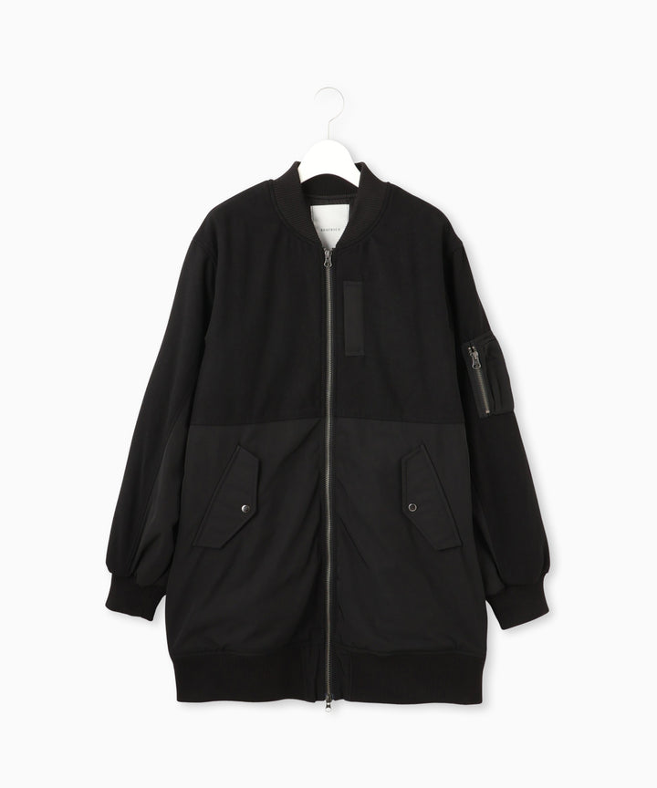 異素材ドッキングブルゾン