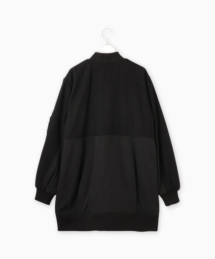 異素材ドッキングブルゾン