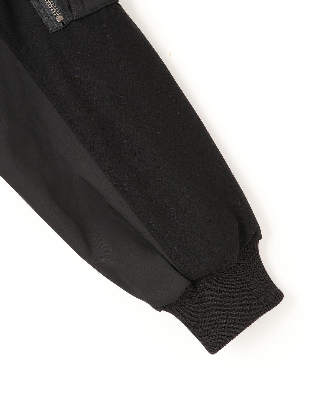 異素材ドッキングブルゾン