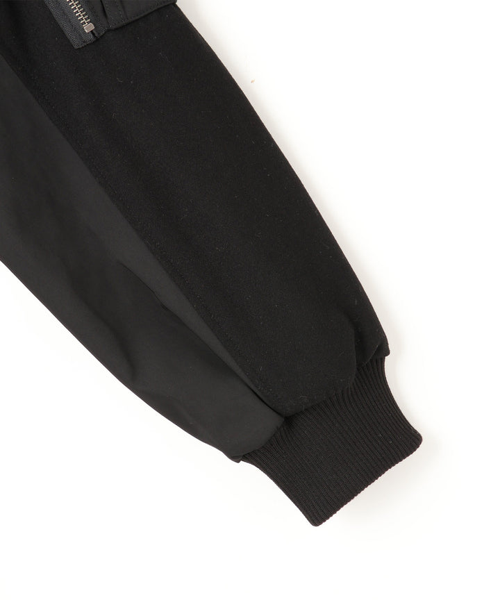 異素材ドッキングブルゾン