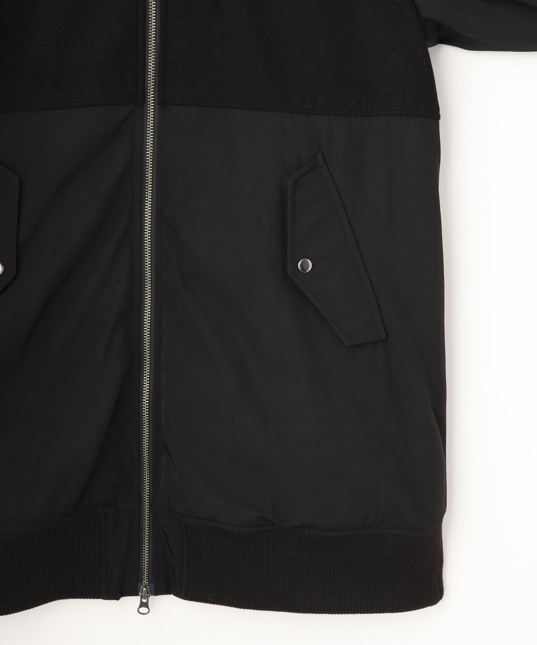 異素材ドッキングブルゾン
