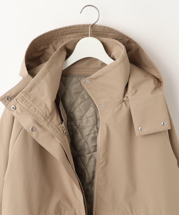 ステッチワークモッズコート