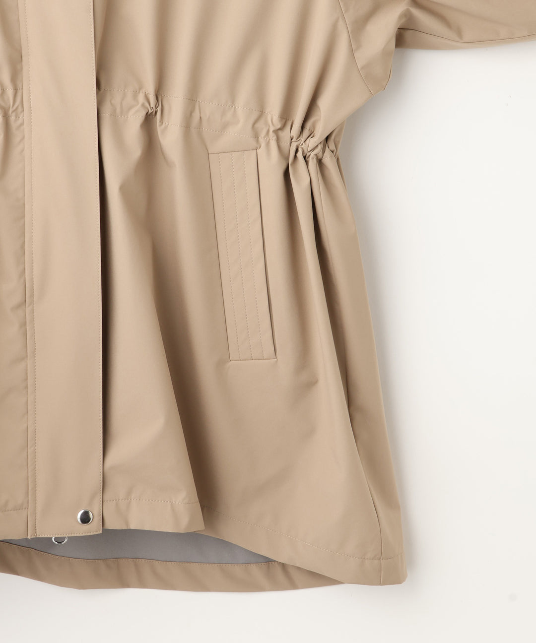 ステッチワークモッズコート