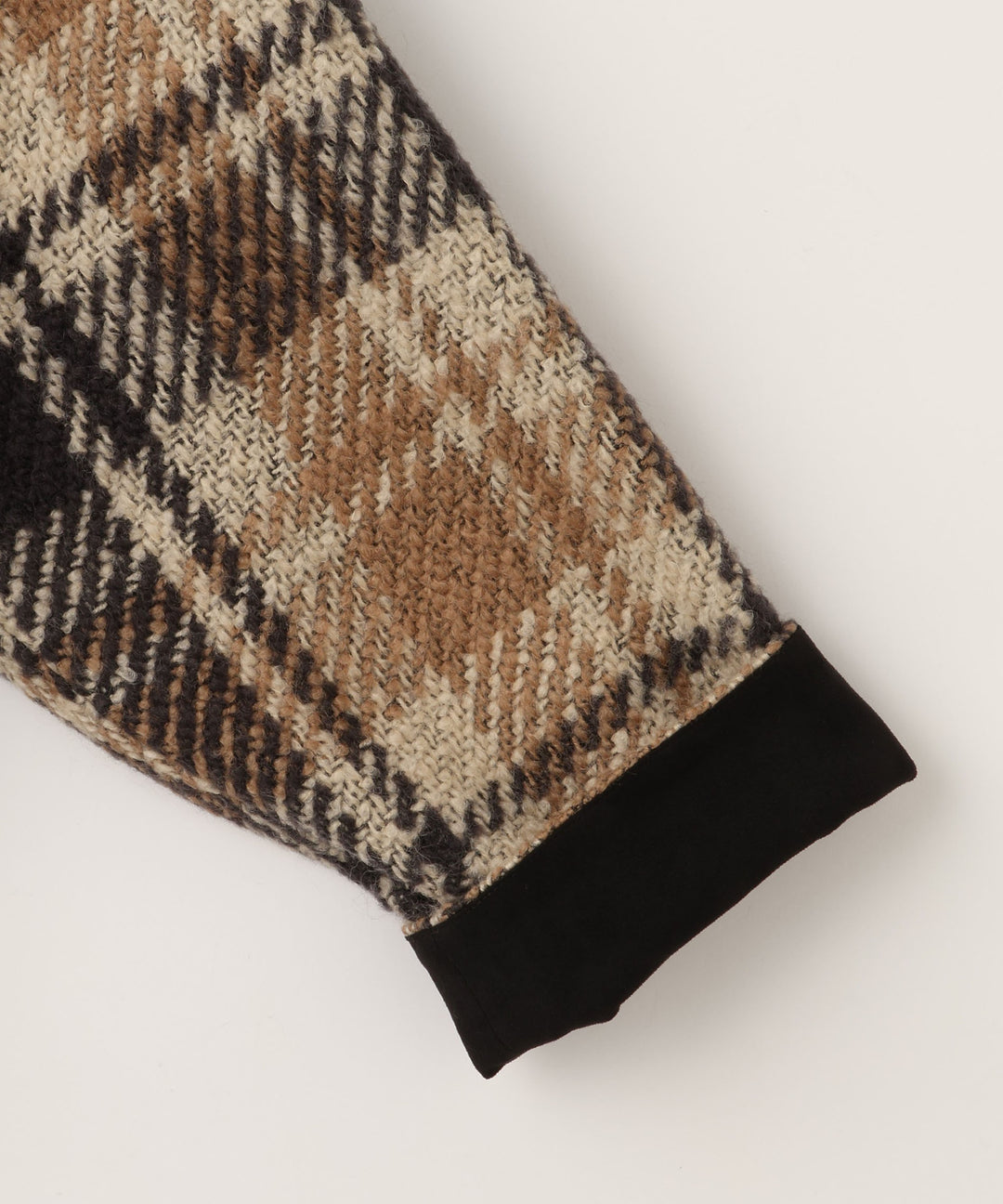 チェックステンカラーコート