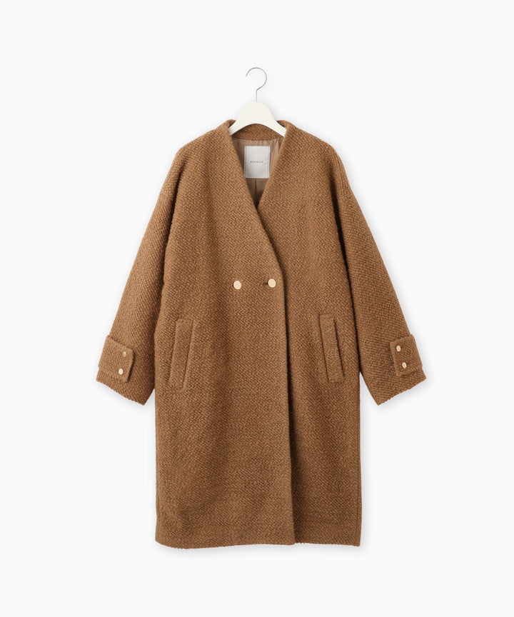 Vネックロングコート