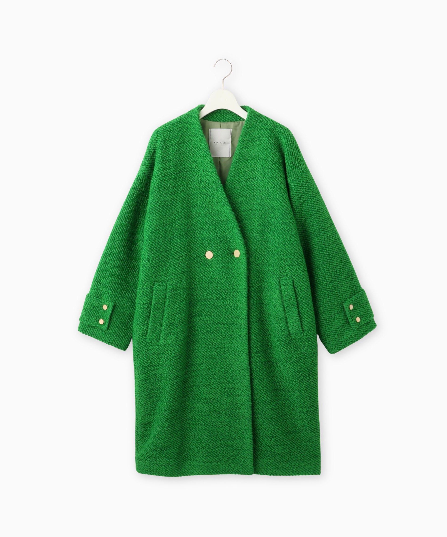 Vネックロングコート – FACE SANS FARD