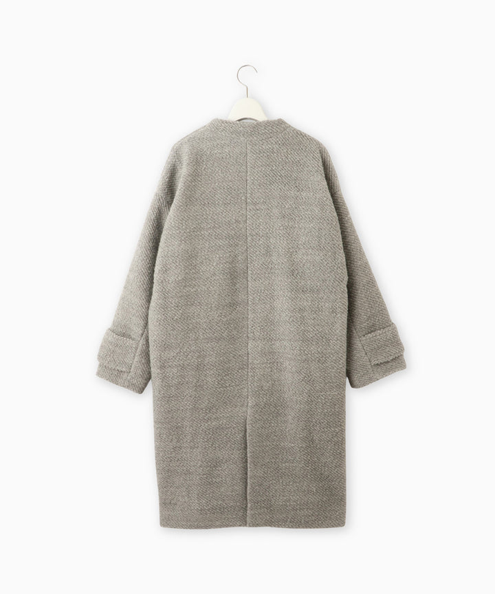 Vネックロングコート