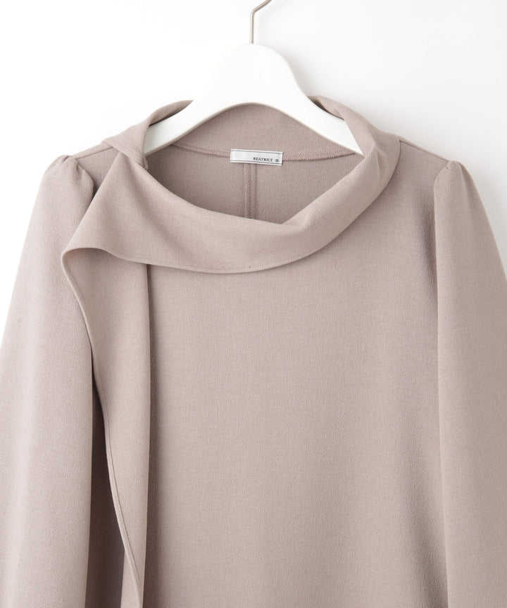 フリルドレープワンピース