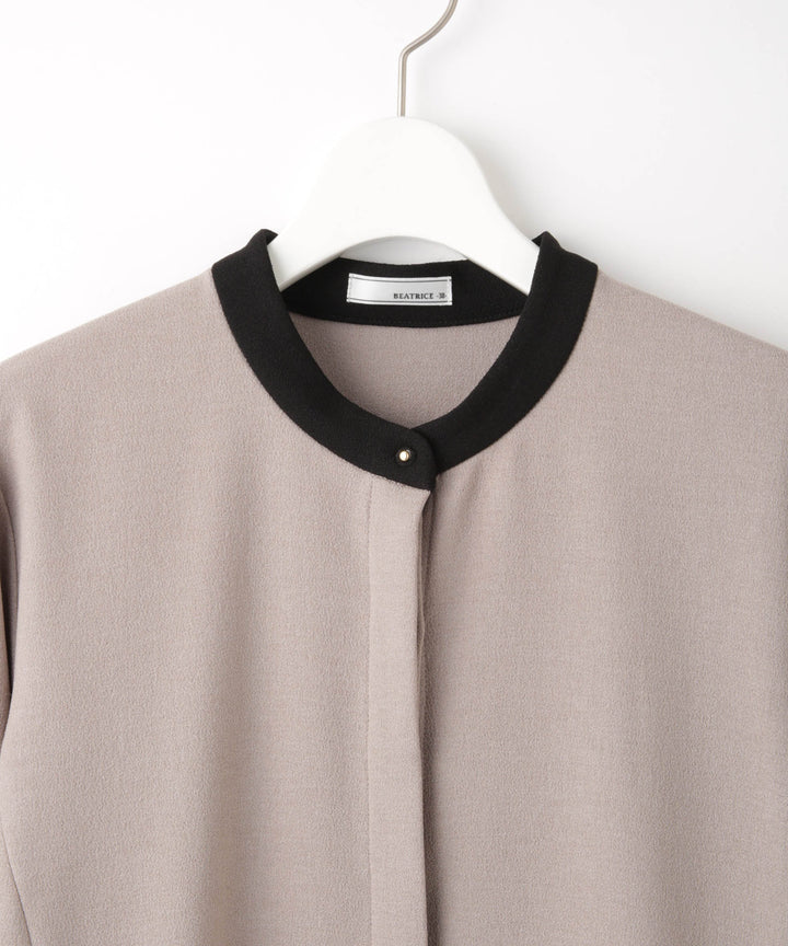 配色デザインワンピース