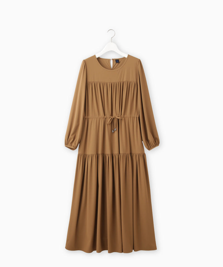 ウエストドロストワンピース