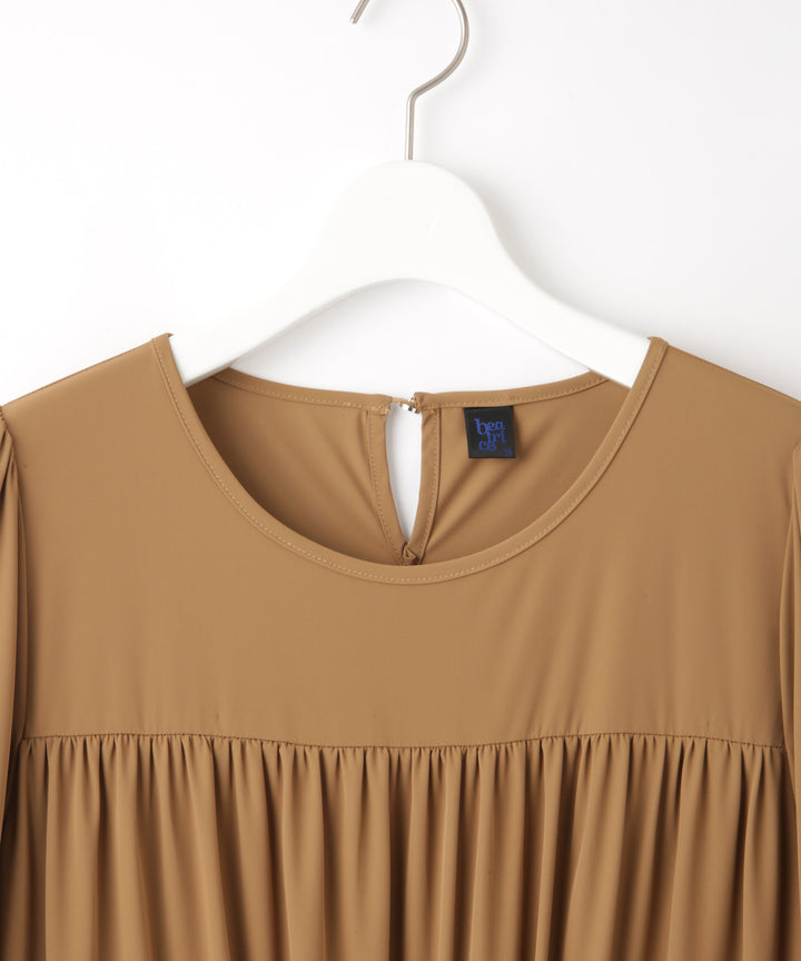 ウエストドロストワンピース