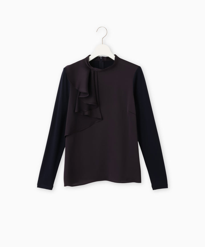 ラッフルデザインカットソー